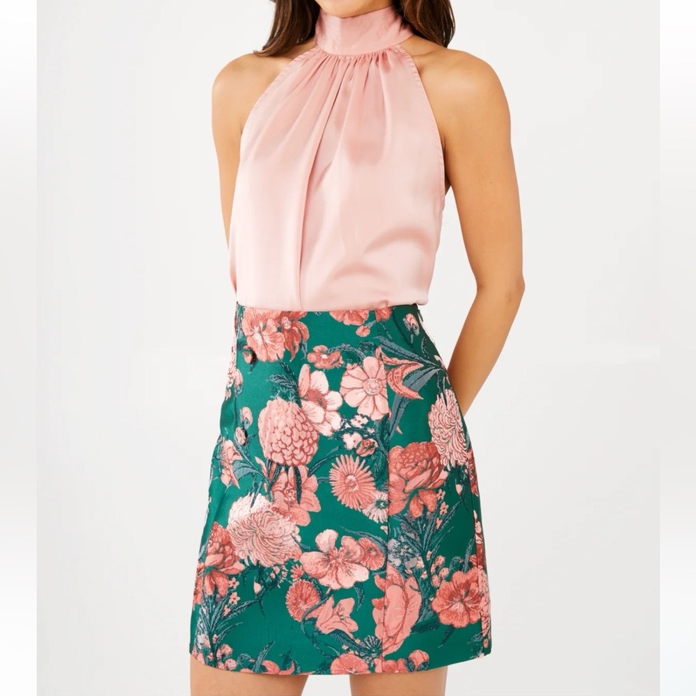 Abbey Glass , Jessica Skirt Forest Mum Jacquard. Size S